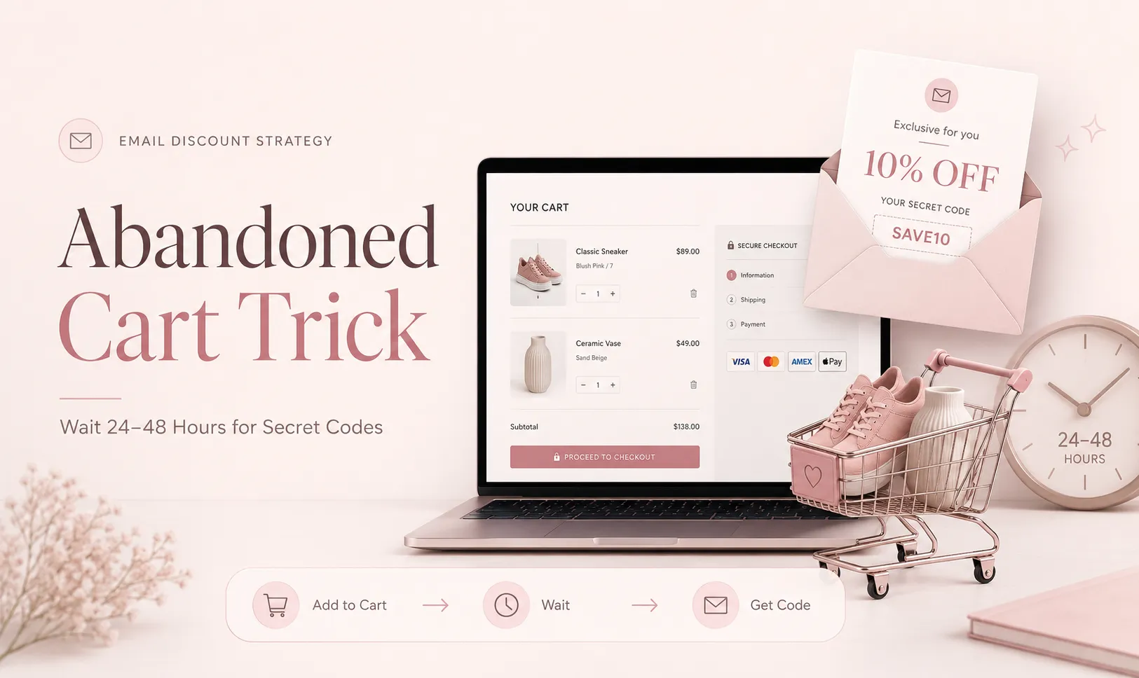 The Abandoned Cart Trick: How to Force Online Retailers to Email You, Unadvertised Discount Codes